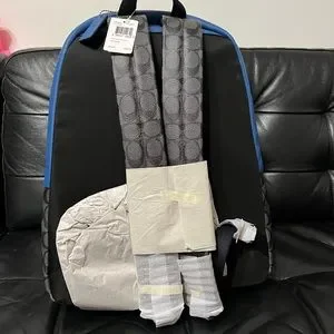 Coach | Bags | Coach Campus Backpack Charcoal Black Blue Signature